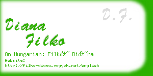 diana filko business card